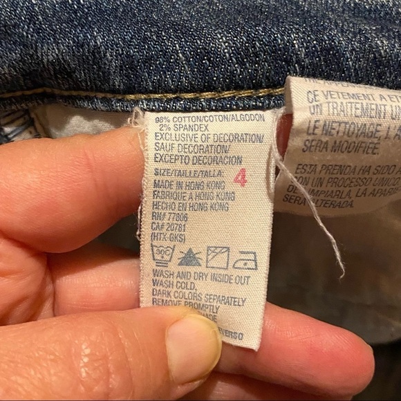 Tommy Hilfiger Y2K Raw Hem Bootcut Light Wash Denim Jeans Women's 4 - Picture 7 of 7